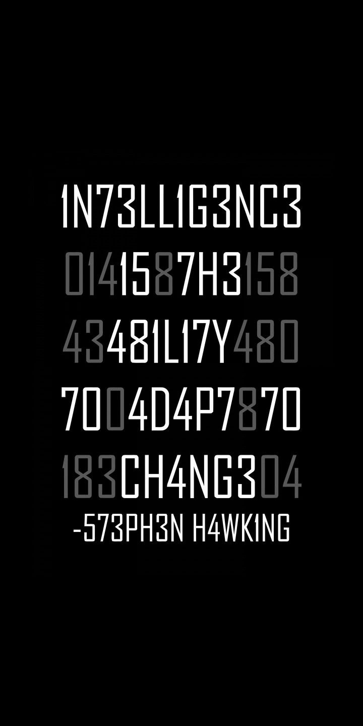 Black background with white text displaying a series of numbers and letters.